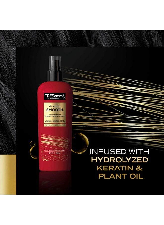TRESemmé TRESemmé Expert Keratin Smooth Hair Care Set - Heat Protection Spray, Shine Serum with Marula Oil, and Thermal Leave-in Spray, Anti-Frizz Products (3 Piece Set)  - Image 4