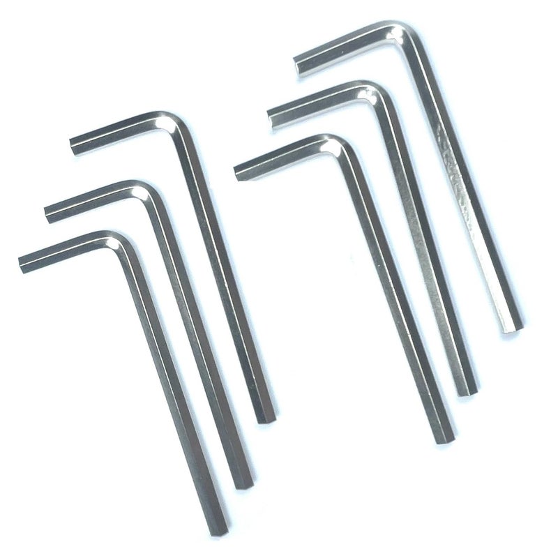 Zdingtech 6 قطع 5/32 مجموعة مفاتيح ألين 5/32 بوصة مجموعة مفاتيح ربط سداسية مفتاح ألين مفتاح باب على شكل حرف L بذراع طويل. - Image 1