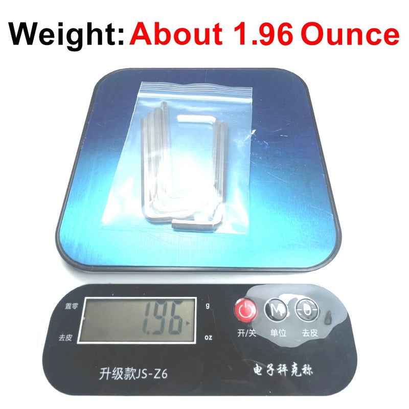 Zdingtech 6 قطع 5/32 مجموعة مفاتيح ألين 5/32 بوصة مجموعة مفاتيح ربط سداسية مفتاح ألين مفتاح باب على شكل حرف L بذراع طويل. - Image 4