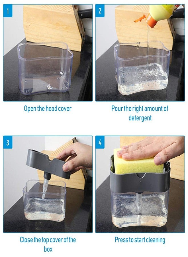 Vroxy حامل مضخة الصابون السائل من Vroxy للحمام والمطبخ (380 مل) - Image 2