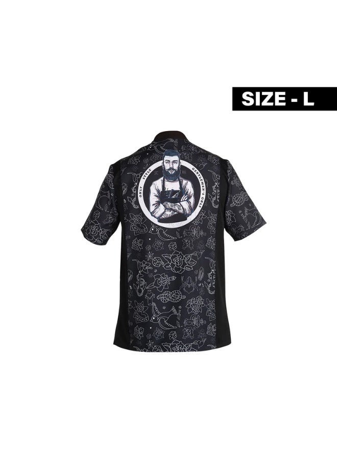 مريول حلاقة رجالي احترافي بلون أسود متين - Image 2