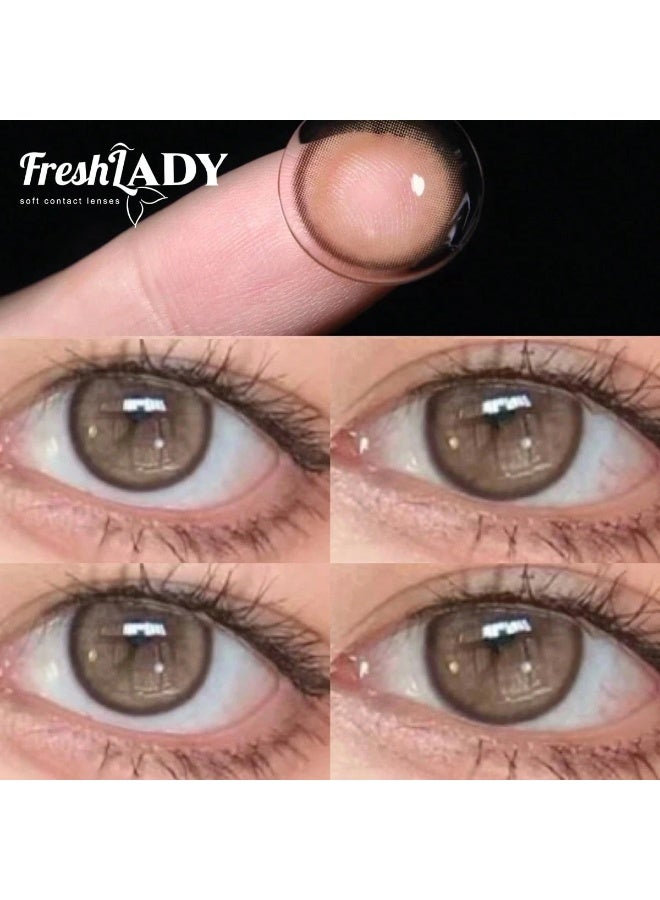 فريش ليدي عدسات لاصقه ملونه للعين - درجة رمادي ضبابي لؤلؤي - Image 4