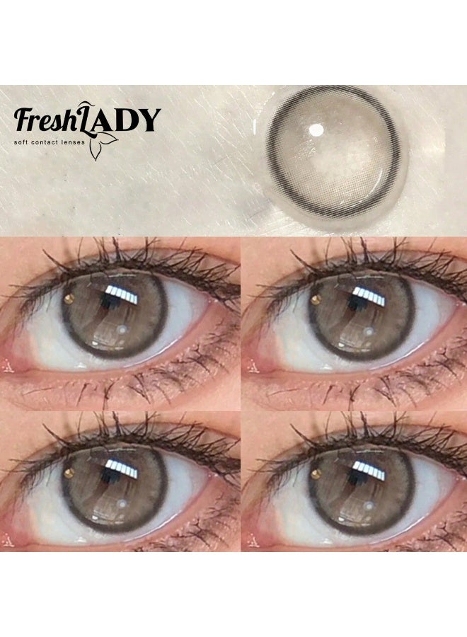 فريش ليدي عدسات لاصقه ملونه للعين - درجة رمادي ضبابي لؤلؤي - Image 5