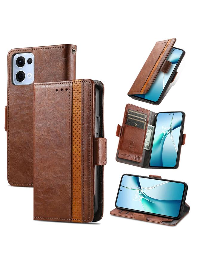 S-TOP Case For OPPO Reno13 Pro CaseNeo Splicing Dual Magnetic Buckle Leather Phone Case - Image 1