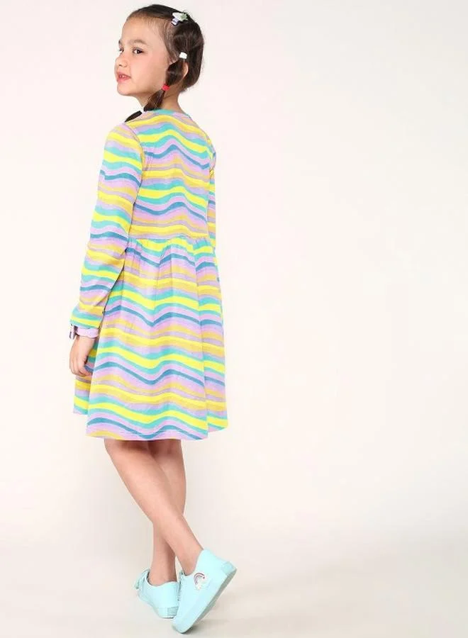 Bonkids Striped Knit Dress