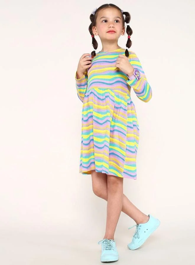 Bonkids Striped Knit Dress