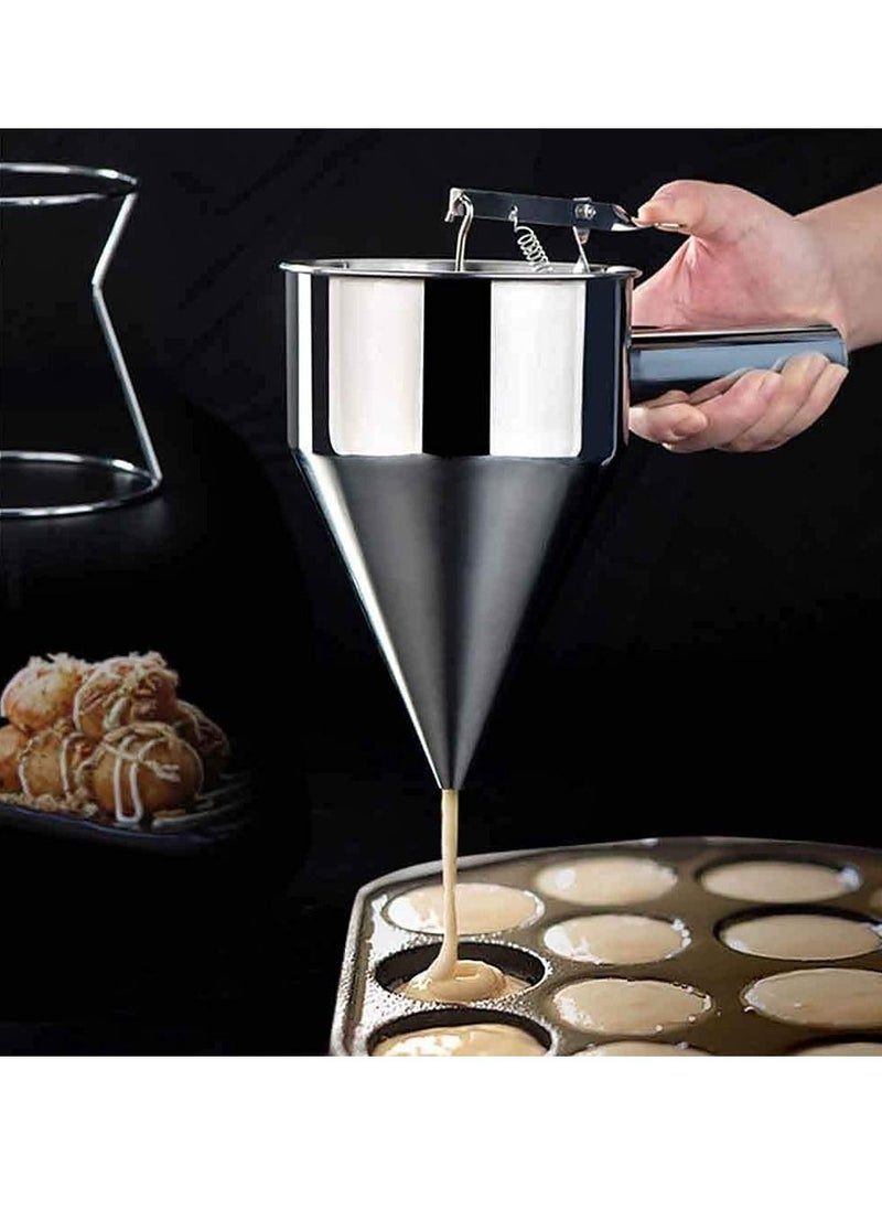 Generic - Pancake Dough Dispenser Stainless Steel Batter Dispenser Pastry Tools Baking Waffle Cake Gadgets Kitchen Accessories - Image 1