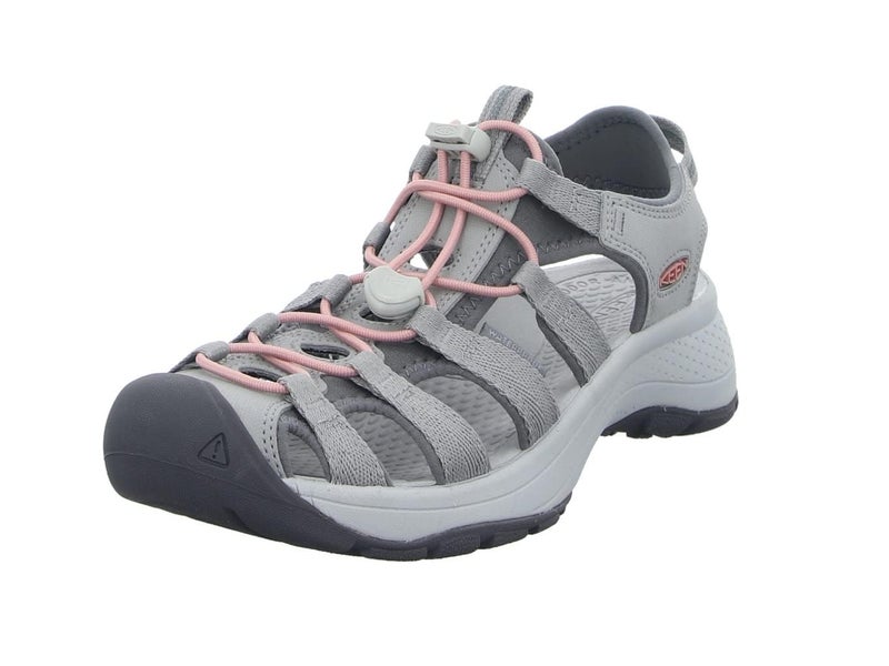 KEEN Womens Astoria West Closed Toe Sandal Sport GreyCoral 95
