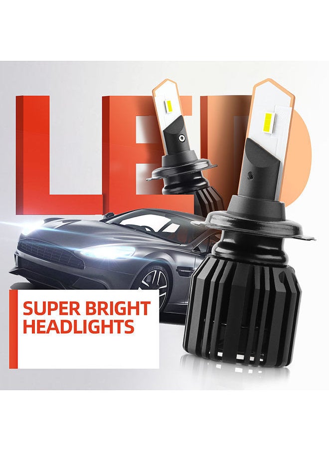 Generic 2Pcs IP68 Waterproof 50W Car LED Headlight Bulbs LED Driving Lamp All-in-one Conversion Kit H7  - Image 3