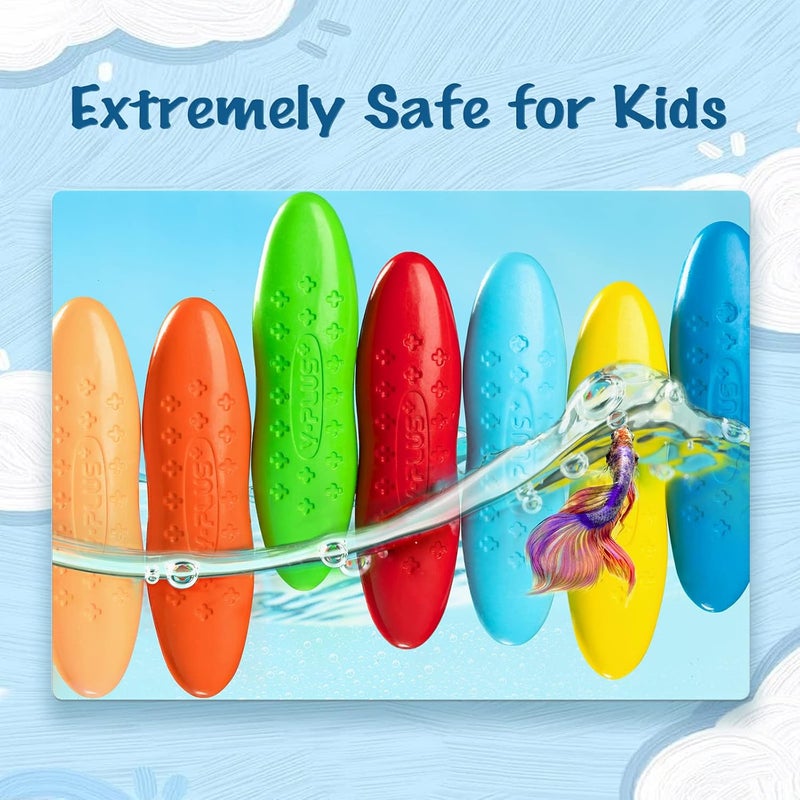 YPLUS 24 Colours Peanut Crayons with 3 Painting Books for Kids, Washable Toddler Crayon, 3 Themes Drawing Books, Non-Toxic Baby Crayons for ages 2-4, 1-3, 4-8, Coloring Art Supplies - Image 4