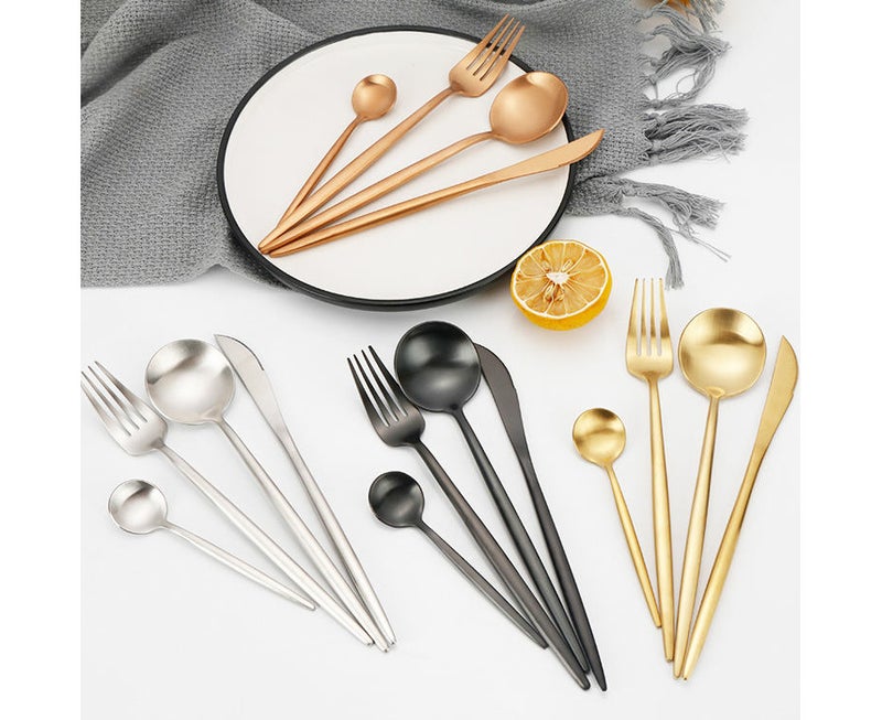 Cutlery Set Including Knife, , Spoon, Teaspoon(30 Pieces) - Image 4