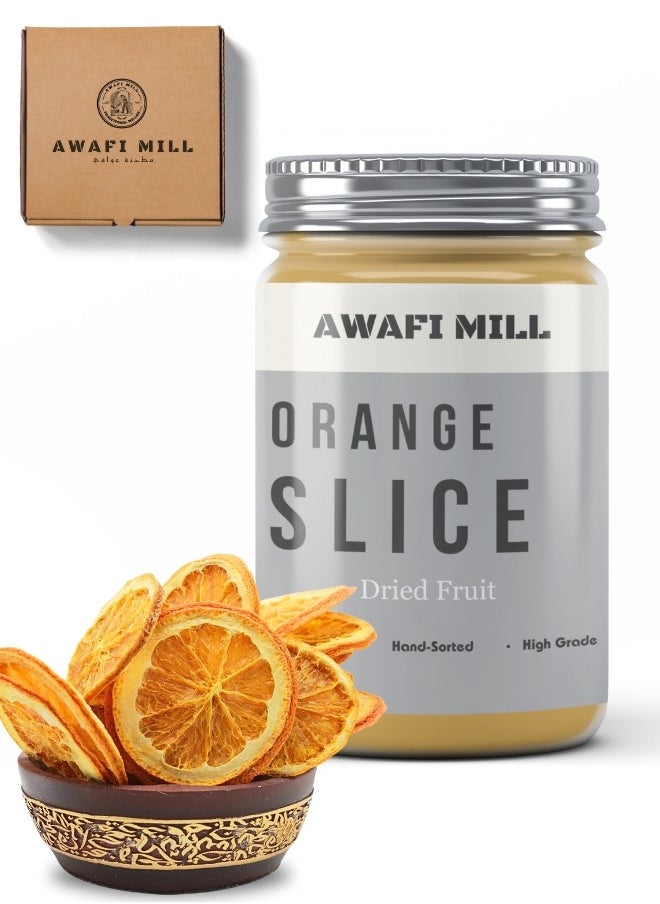 Awafi Mill Dried Orange Slices | No Preservatives | 100% Natural and Aromatic | Bulk Dried Fruit | Organic Dried Whole Orange Slices | Natural Fruit 