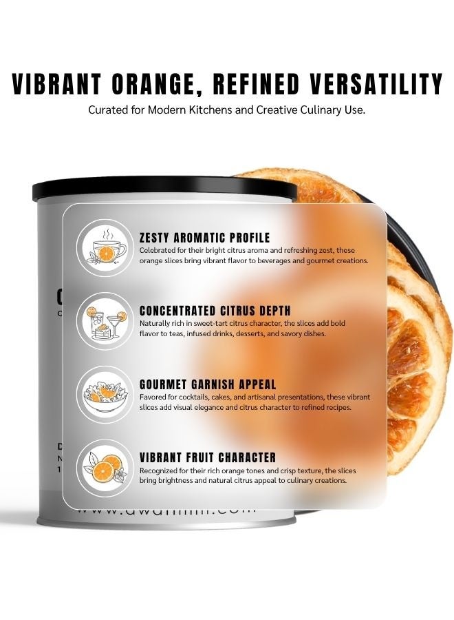 AWAFI MILL Dried Orange Slices | Naturally Zesty Citrus Wheels for Teas & Infusions, Cakes & Garnish - 100 g | 3.5 Oz - Image 2