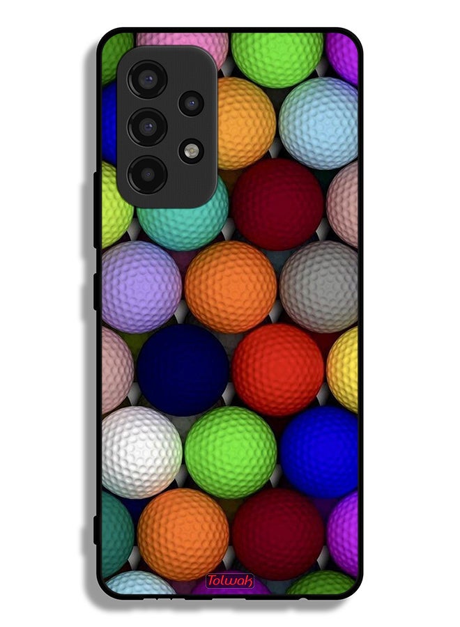 Tolwak غطاء حماية لسامسونج جالاكسي A53 5G بتصميم فني تجريدي كرات - Image 1