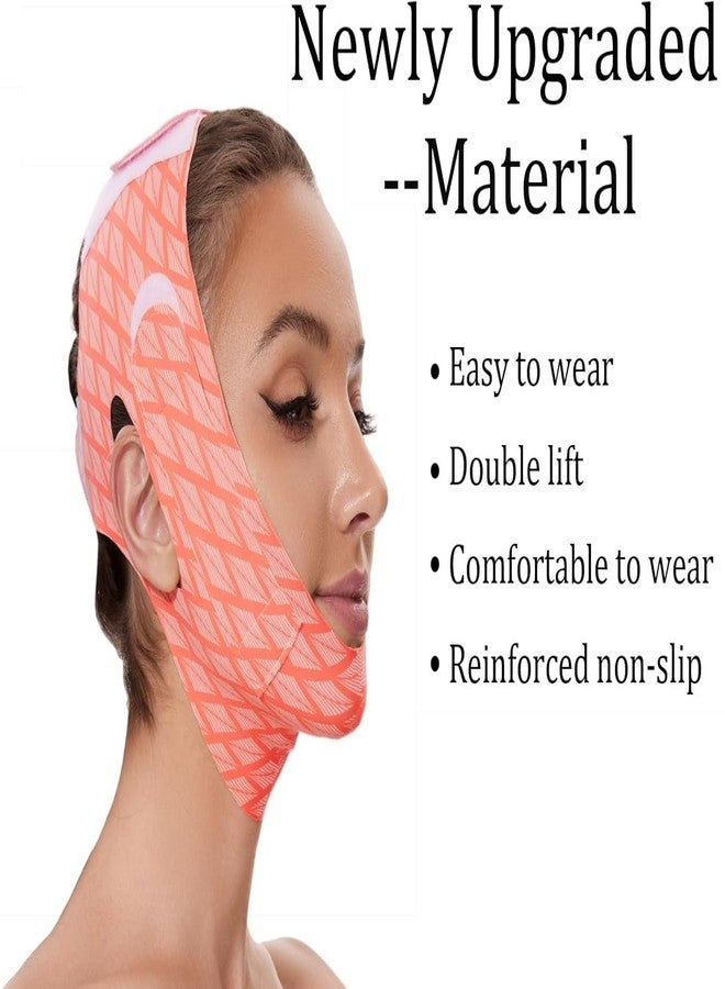 Much Hotter V Line Mask Beauty Face Sculpting Double chin reducer Chin Strap Eliminator Remover Prevent Sagging V Shaped Face Belt slimming Bandage Lifting Tightening for Sleeping Women Jaw Exerciser - Image 2