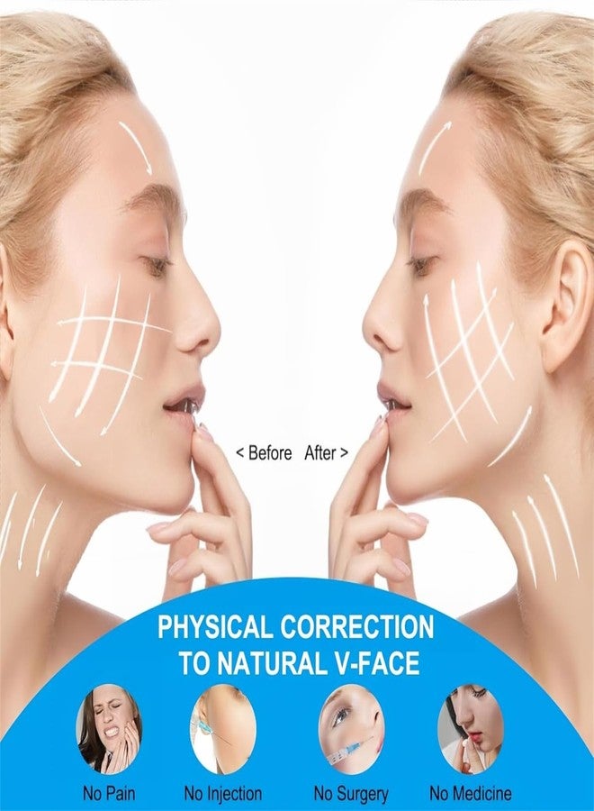 Much Hotter V Line Mask Beauty Face Sculpting Double chin reducer Chin Strap Eliminator Remover Prevent Sagging V Shaped Face Belt slimming Bandage Lifting Tightening for Sleeping Women Jaw Exerciser - Image 5
