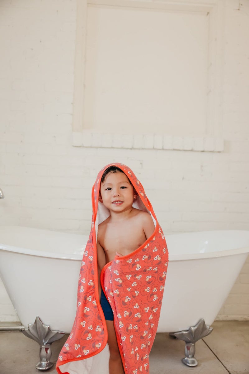 Copper Pearl Hooded Bath Towels Premium Knit/Terry Cloth Baby Towels with Hood, Pockets, and Cool Designs - Great to Gift and Make Bath Time Fun - Baby Bath Towel, Elmo - Image 5