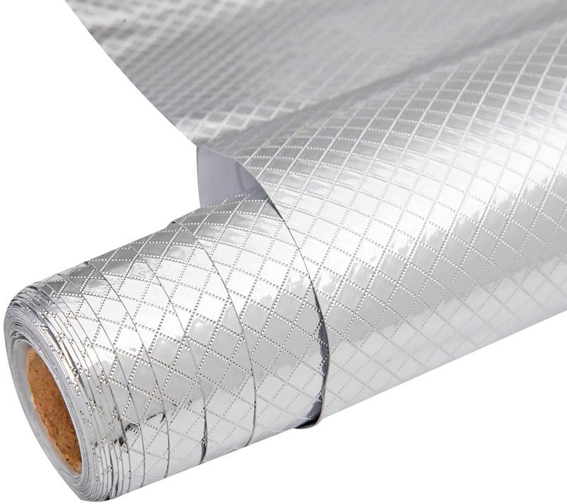 HomeFast Kitchen Stickers Oil Proof Waterproof Self-Adhesive Wallpaper Aluminum Foil Moisture-Proof Sticker Stove Drawer Decor Film - Image 1