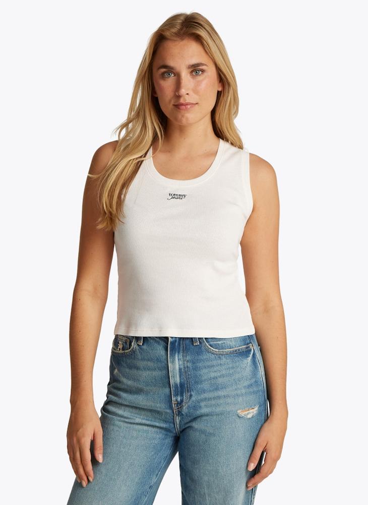 TOMMY JEANS Crew Neck Logo T-Shirt - Image 1