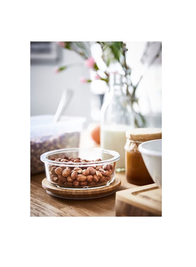 غطاء ، دائري / خيزران - Image 3