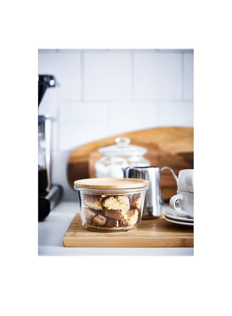 غطاء ، دائري / خيزران - Image 2