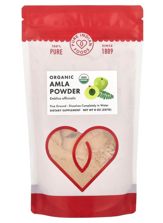 Pure Indian Foods - Organic Amla Powder 8 oz (227 g) - Image 1
