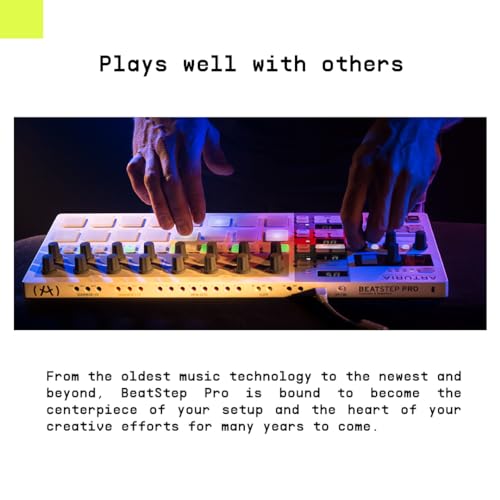 Arturia BeatStep Pro Controller and Sequencer — Aftertouch, Velocity Sensitive, With 2 Independent Melodic Sequencers, Drum Sequencer, 16 Drum Pads, MIDI/CV/Gate I/O and Music Production Software - Image 3