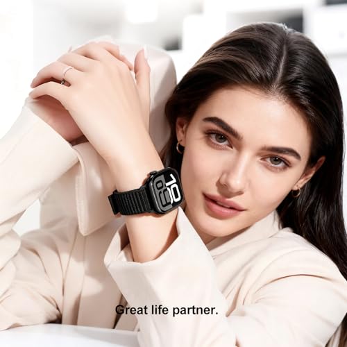 OMECKY Sport Band Compatible with Apple Watch Bands Series 11 10 42mm, 9 8 7 41mm, 4 5 6 & SE 2 3 40mm for Women Men, Stretchy Straps for iWatch, Breathable, Soft Loop Ideal for Outdoor - Image 5