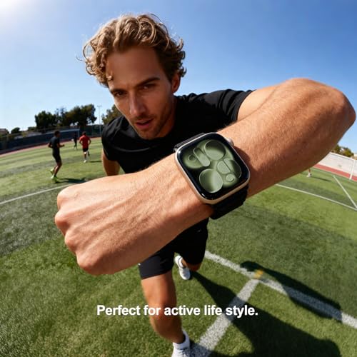 OMECKY Sport Band Compatible with Apple Watch Bands Series 11 10 42mm, 9 8 7 41mm, 4 5 6 & SE 2 3 40mm for Women Men, Stretchy Straps for iWatch, Breathable, Soft Loop Ideal for Outdoor - Image 4