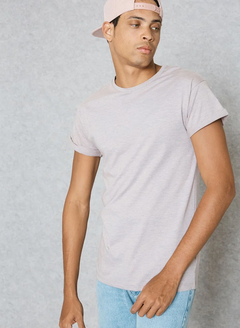 TOPMAN Muscle Fit Roller T-Shirt