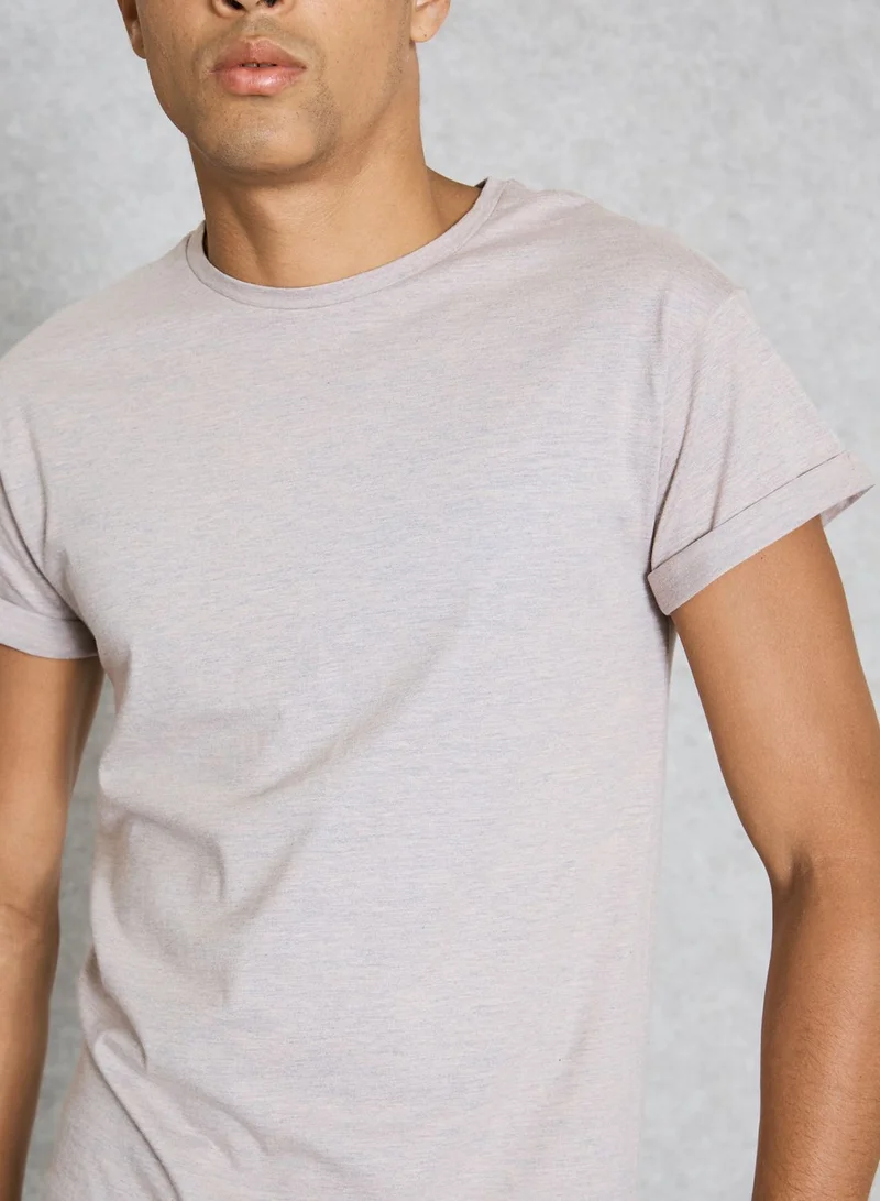 TOPMAN Muscle Fit Roller T-Shirt