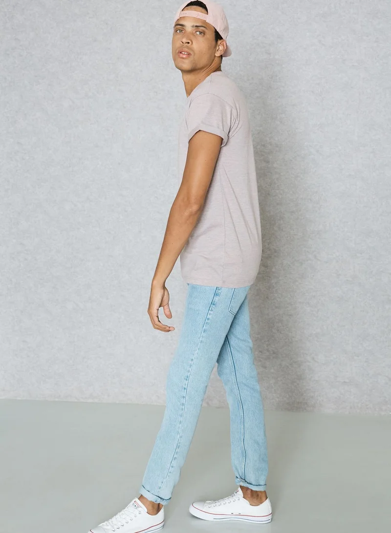 TOPMAN Muscle Fit Roller T-Shirt