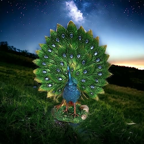 Chocozone Dancing Peacock Showpieces for Living Room Decorative Items for Bedroom Home Decor Items (27cm*24cm) - Image 5