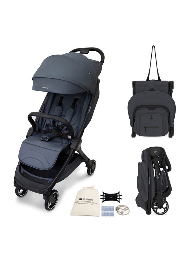 neobreez DECA Compact Ultra-Lightweight Cabin Size Approved Baby/Toddler/Kids Stroller, Quick Fold Open Pushchair, Waterproof UPF 50+ Canopy, Gift Bag, Phone Holder And Toy Strap, 0-4yrs, 22kg, 3yrs Warranty  - Image 1