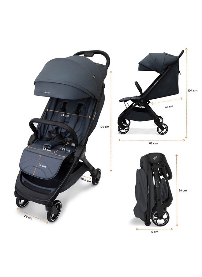 neobreez DECA Compact Ultra-Lightweight Cabin Size Approved Baby/Toddler/Kids Stroller, Quick Fold Open Pushchair, Waterproof UPF 50+ Canopy, Gift Bag, Phone Holder And Toy Strap, 0-4yrs, 22kg, 3yrs Warranty  - Image 5
