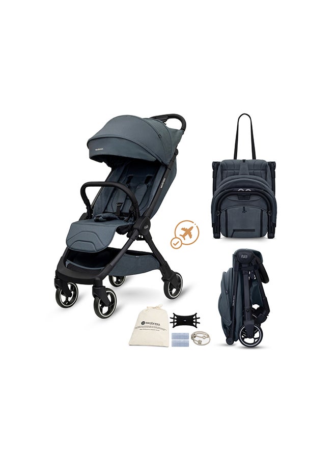 neobreez DECA Ultra-Lightweight Cabin Size Approved Compact Travel Stroller,  Foldable Toddler Kids Baby Trolley, Quick Fold Open Pushchair, Waterproof UPF 50+ Canopy, 0-4yrs,  22kg,  3yrs Warranty - Image 1