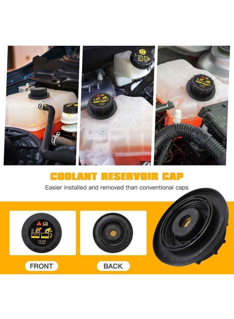 Radiator Pressure Cap, 9C3Z-8101-B, 9C3Z8101B,Coolant Reservoir Cap Replace RS-527, RS527,Fit for Ford 6.0 7.3 Powerstroke - Explorer F150 F250 F350 Mustang Taurus, Lincoln, Mercury - Image 4