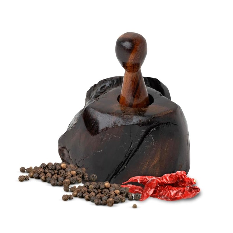 IECAP LLC Ironwood Pepper Grinder  Manual Spice Grinder Wooden Pepper Mill Grinder Chiltepin Pepper Classic