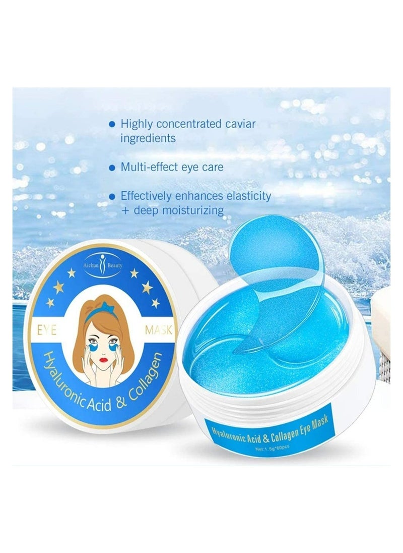 Aichun beauty AICHUN BEAUTY 30 Pair Collagen Eye Mask Patch Hydro Gel Pad Anti-Wrinkle Dark Circles Bags Soft Smooth Skin Care Hydration Moisturizing (HYALURONIC ACID)  - Image 3