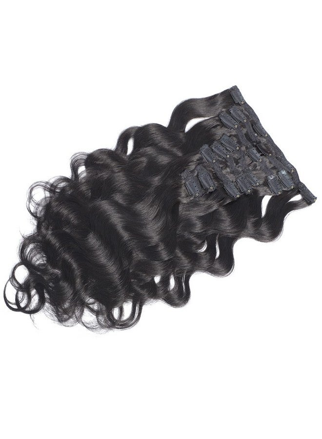 Feelgrace Body Wave Clip in Hair Extensions Human Hair 8Pcs/125g Triple Weft Long Wavy Clip ins Remy Hair Extensions for Women and Girls 20 Inch - Image 3