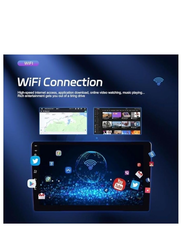 ستيريو سيارة أندرويد لتويوتا كورولا 2019 2020 2021 2 جيجا بايت رام 32 جيجا بايت روم يدعم Apple Carplay، MirrorLink WiFi BT، شاشة تعمل باللمس IPS مقاس 10 بوصات مع كاميرا احتياطية متضمنة - Image 4