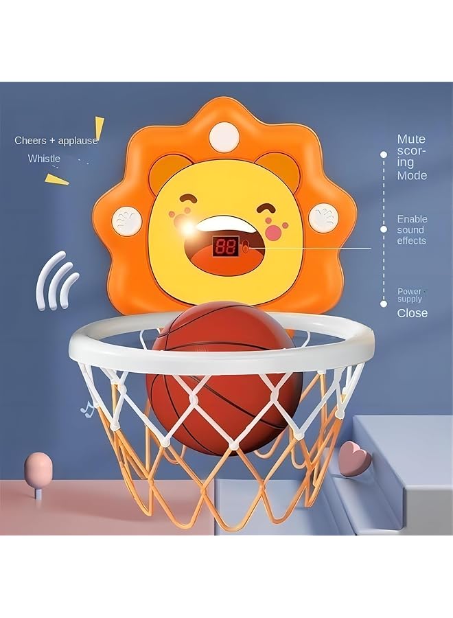 يو-هومي طوق كرة سلة صغير داخلي للأطفال الصغار والأولاد من سن 1 إلى 5 سنوات، طوق كرة سلة قابل لتعديل الارتفاع لغرفة النوم للأطفال للأولاد والبنات، هدايا عيد الميلاد، لعبة للأولاد من سن 4 إلى 6 سنوات (كبير/مسجل) - Image 2