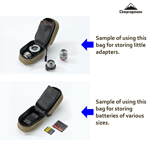 camping moon Pocket Stove Bag Storage Case for Micro Regulator Stove Sturdy Canvas XD-2F-B - Image 4