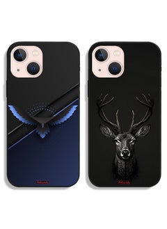 Two Cases For Apple iPhone 13 Protective Covers Eagle Deer Digital Art