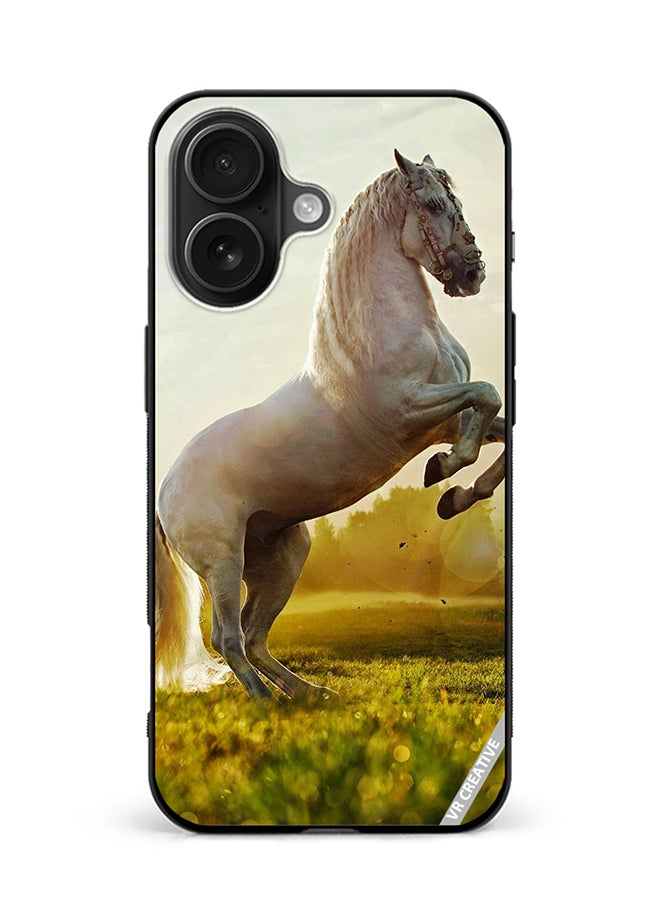 VR CREATIVE Protective Case Cover For Apple iPhone 16 Horse Stance Design Multicolour