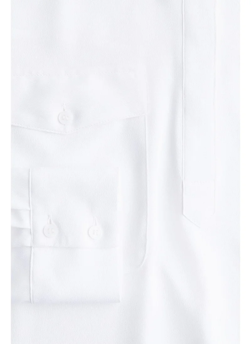اتش اند ام Band-collar blouse