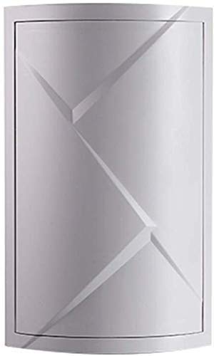 VBM Bathroom Corner Rack Big,Round Corner Kitchen Bathroom Shelf,Corner Cabinets with Doors and Shelves for Bathroom Bathtub Toilet Table(Color : White) (Big) (12.66) - Image 1