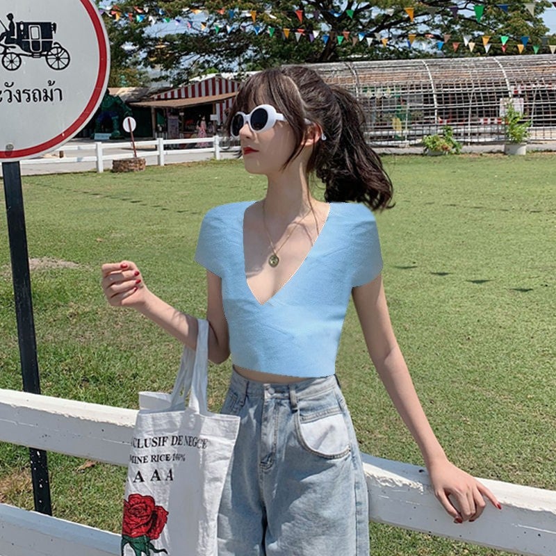 European and American pure desire retro printed V-neck sling dress womens summer 2024 New floral suspender dress womens foreign trade T pure blue 