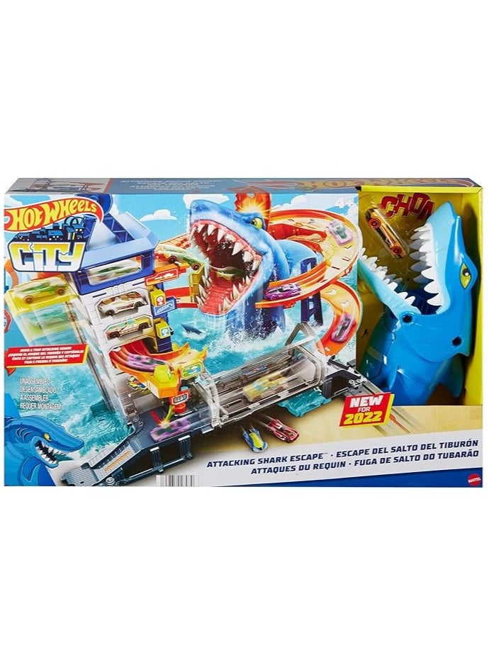 Hot Wheels BIN MATTEL HOT WHEELS ATTACKING SHARK ESCAPE