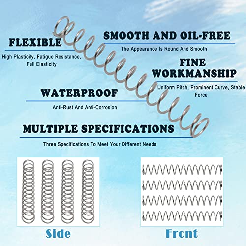 ERDANER Ballpoint Pen Compression Springs,Gel Pen Press Spring,Wire Diameter 0.4mm, Outer Diameter 4mm, Total Length 30mm(100pcs) - Image 4